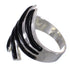 Silver Southwest Jet Ring Size 7-1/4 QX87546